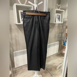Jeans noir faux cuir 8 / M ( Reitmans )